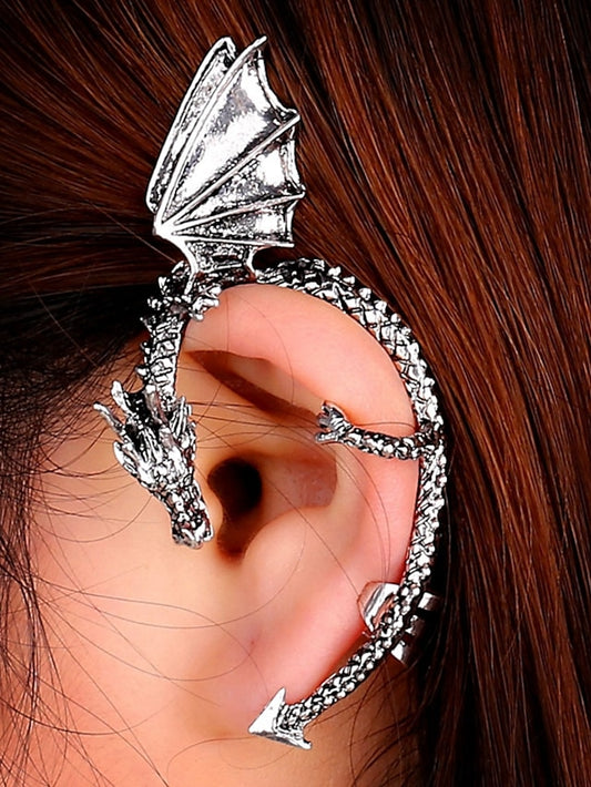 1PC Hanging Earrings Single Earring For Women's Date Birthday Alloy Classic Dragon - LuckyFash™