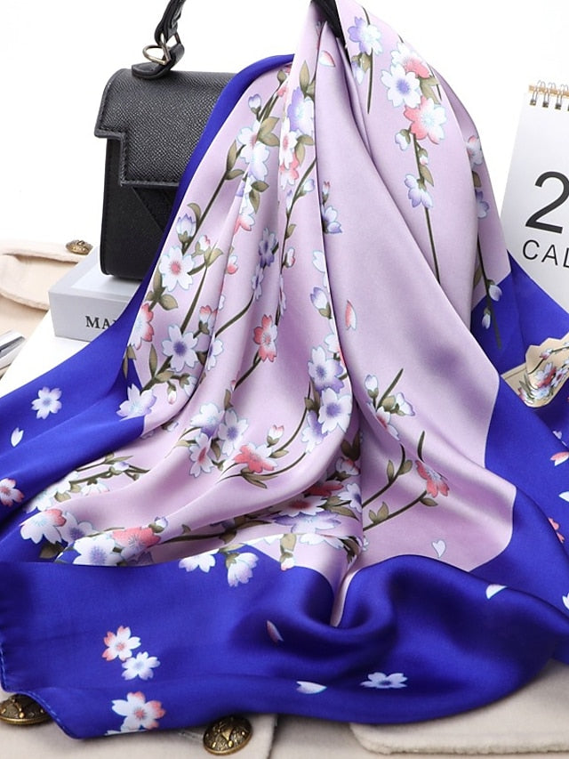 3 Colors New Fashion Square Scarf For Women 70*70cm Neck Hair Tie Band Bag Warp Soft Neckerchief Hijab Headscarf Female Foulard - LuckyFash™