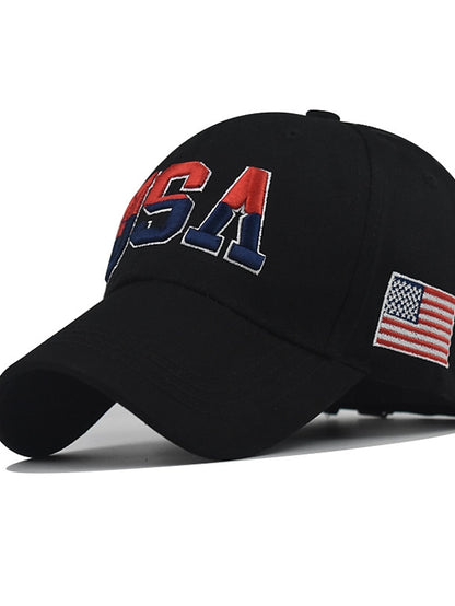 1pcs High Quality American Flag Cotton Baseball Cap For Men Embroidery USA Snapback Hat for Men&Women Fashion Trucker Hat - LuckyFash™