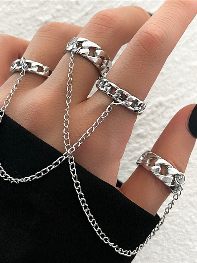 1 set Ring For Women's Street Daily Prom Alloy Hollow Out - LuckyFash™