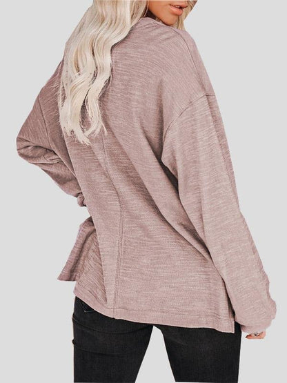 Women's Blouses Buttoned Lantern Sleeve Long Sleeve Blouses - LuckyFash™