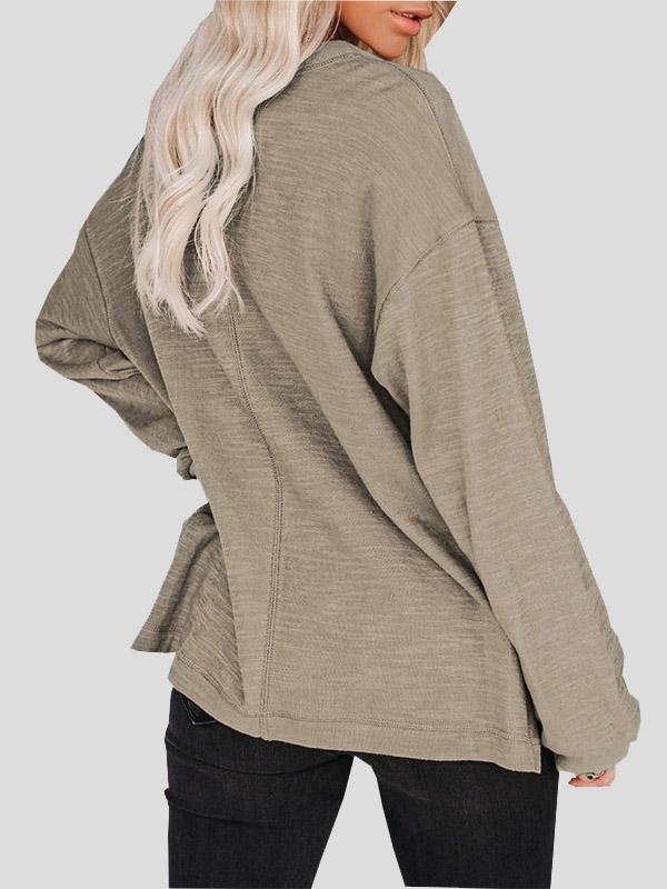 Women's Blouses Buttoned Lantern Sleeve Long Sleeve Blouses - LuckyFash™