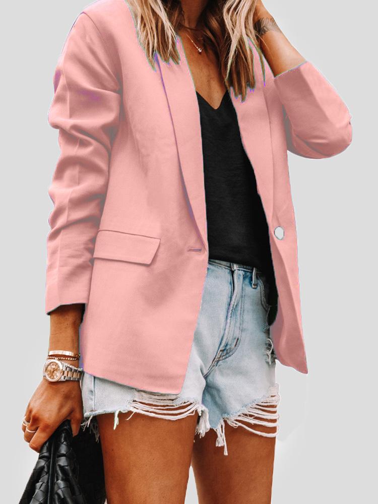 Women's Blazer Lapel Slim Cardigan Temperament Suit Blazer - LuckyFash™