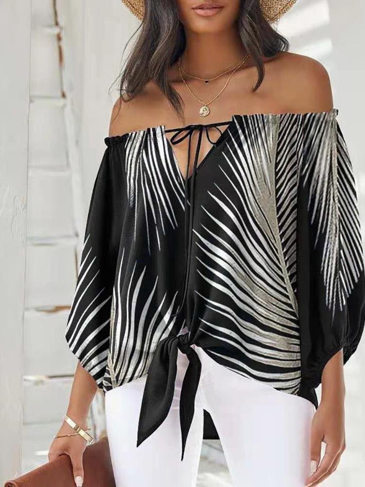 Women's Blouses One Shoulder Strap Long Sleeve Blouses - LuckyFash™