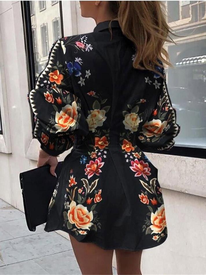 Women's Blouses Printed Lantern Sleeves Blouses - LuckyFash™