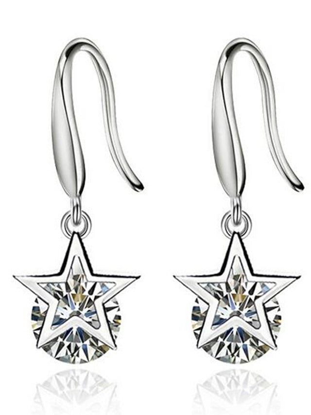 1 Pair Drop Earrings For Women's AAA Cubic Zirconia Gift Daily Alloy Classic Fashion - LuckyFash™