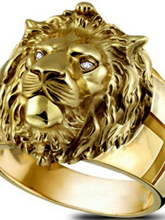 1PC Ring For Women's Street Date Alloy Classic Lion - LuckyFash™