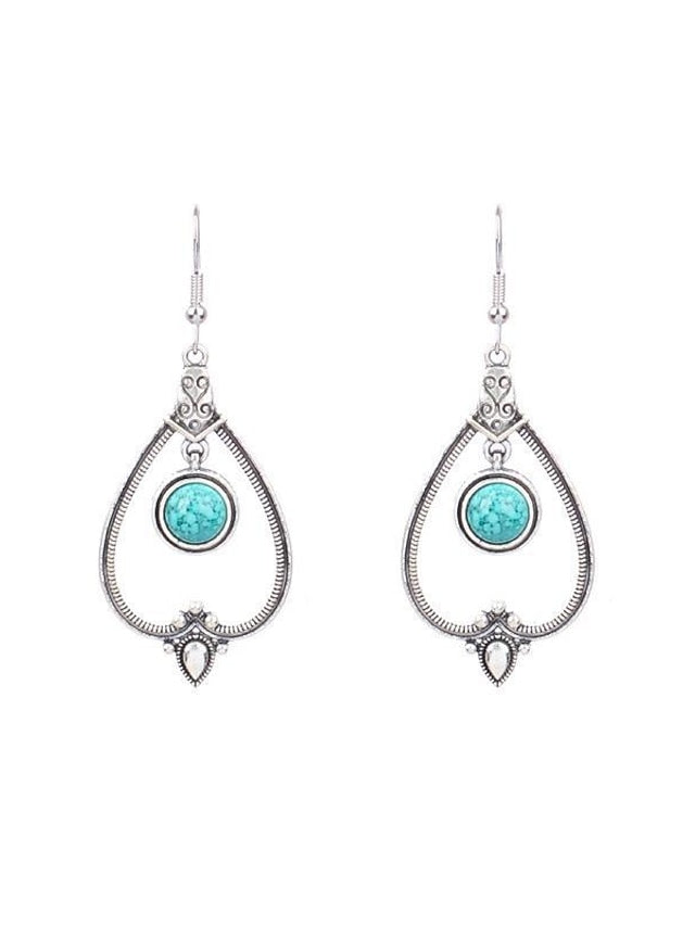 1 Pair Hanging Earrings For Women's Daily Alloy Classic Totem Series - LuckyFash™