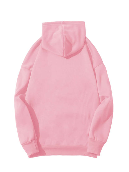 Kangaroo Pocket Thermal Lined Drawstring Hoodie - LuckyFash™