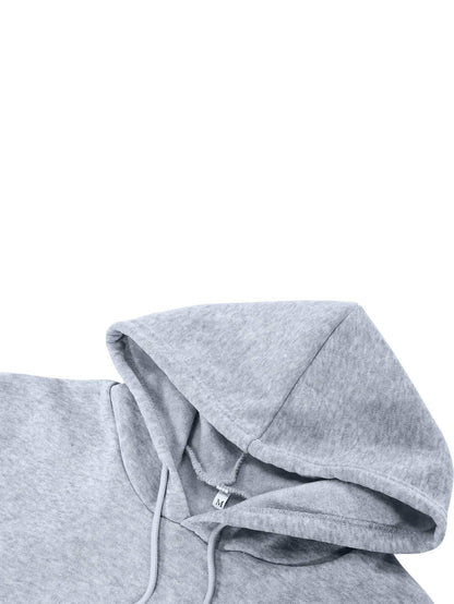 Kangaroo Pocket Thermal Lined Drawstring Hoodie - LuckyFash™