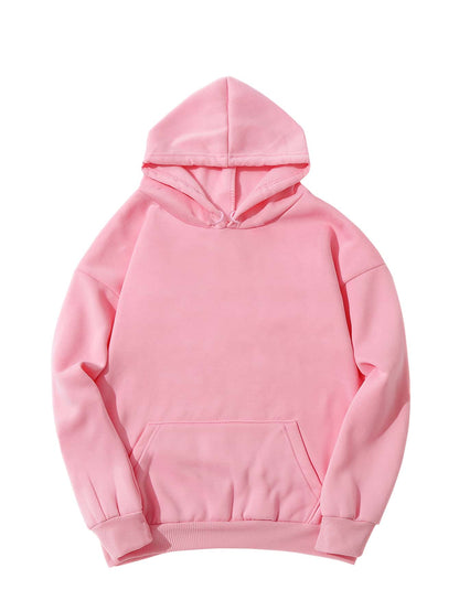 Kangaroo Pocket Thermal Lined Drawstring Hoodie - LuckyFash™