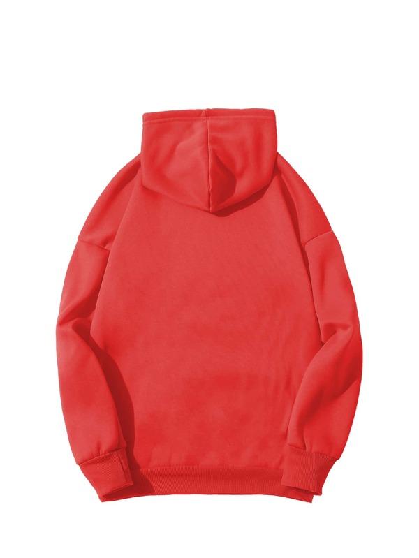 Kangaroo Pocket Thermal Lined Drawstring Hoodie - LuckyFash™