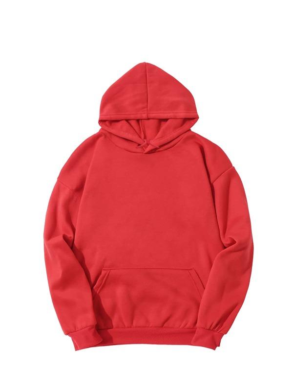 Kangaroo Pocket Thermal Lined Drawstring Hoodie - LuckyFash™