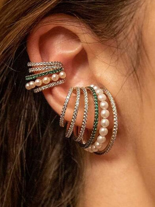 1 Pair Drop Earrings Hoop Earrings For Women's Street Date Alloy Layered Fashion - LuckyFash™