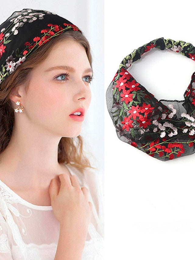 1PC Women's Headbands Hair Band For Street Daily Holiday Birthday Classic Fabric Black White Red - LuckyFash™