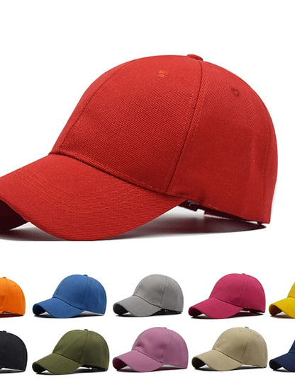 1pcs Unisex Cap Casual Solid Curved Sun Visor Baseball Cap Adjustable Snapback Hats For Women Men Hip Hop Cap Street Dad Hat - LuckyFash™