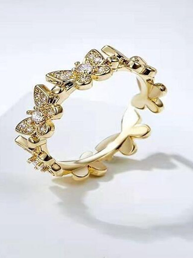 1PC Ring For Women's Daily Date Alloy Classic Butterfly - LuckyFash™