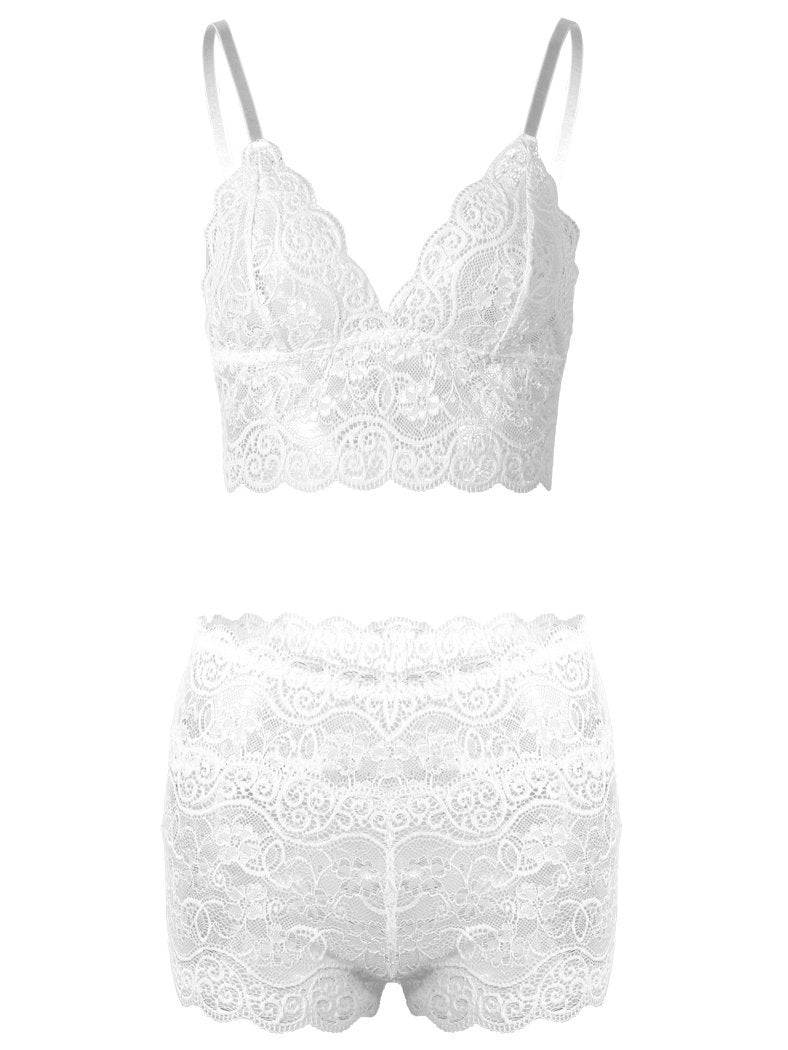 Lace Bra And Panties Two-piece Lingerie Set - LuckyFash™