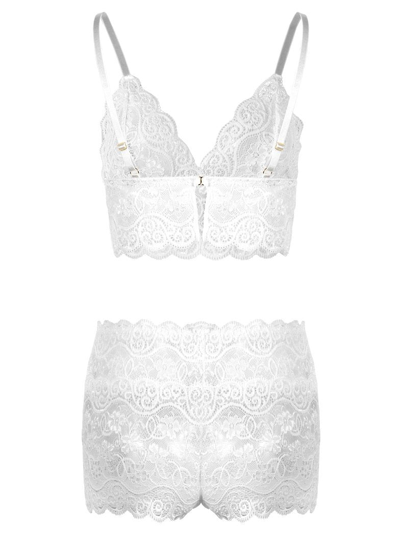 Lace Bra And Panties Two-piece Lingerie Set - LuckyFash™