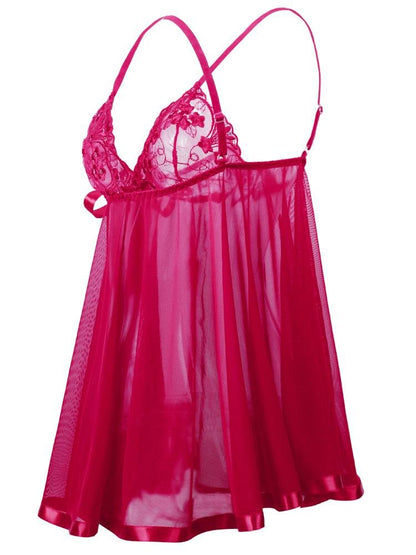 Lace Embroidered Sequin Nightdress Lingerie - LuckyFash™