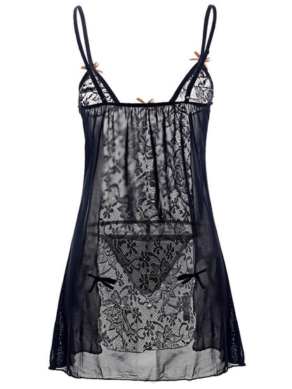 Lace Lingeries Bow Sling Dress - LuckyFash™