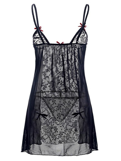 Lace Lingeries Bow Sling Dress - LuckyFash™