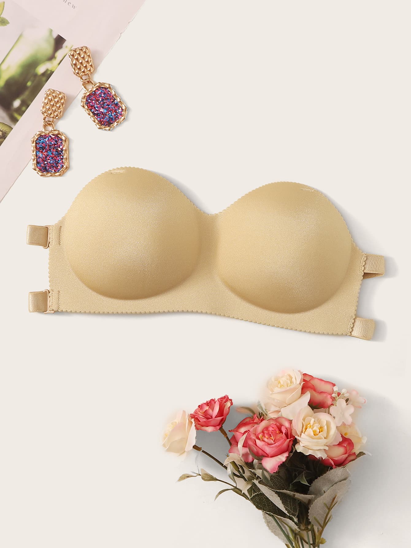 Ladder Cut Out Bandeau Bra With Detachable Strap - LuckyFash™