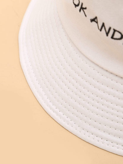 Women Letter Embroidery Bucket Hat - LuckyFash™