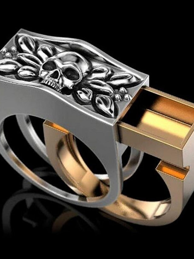 1PC Ring For Men's Women's Daily Date Alloy Classic Skull - LuckyFash™