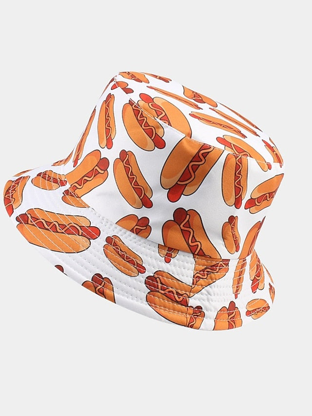 56-58cm M Size Fisherman Hat Print Sun Protect Hats Summer Casual Street Wear Hiphop Bucket Cap for Women Girls - LuckyFash™