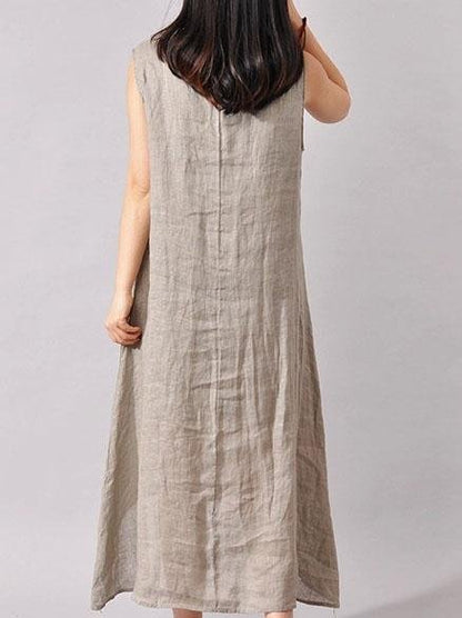 Loose Ink Painting Print Irregular Dress - LuckyFash™