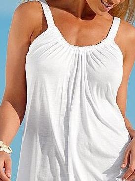 Loose Sleeveless Round Neck Casual Dress - LuckyFash™