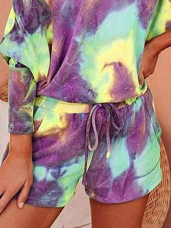 Loose Tie-Dye Printing Home Wear Casual Suit - LuckyFash™