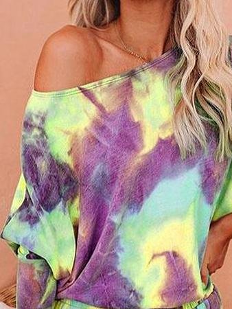 Loose Tie-Dye Printing Home Wear Casual Suit - LuckyFash™