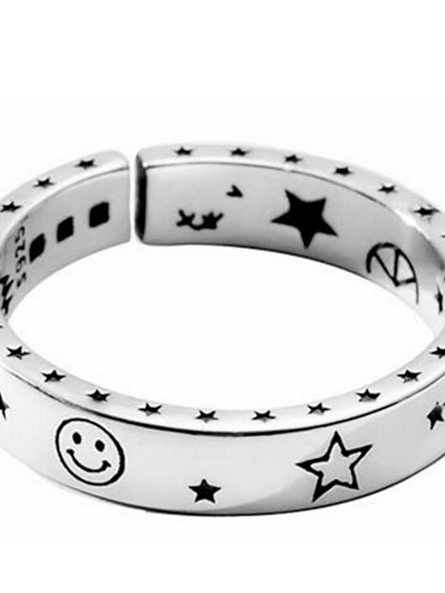 1PC Ring Adjustable Ring For Women's Daily Date Alloy Classic Star - LuckyFash™