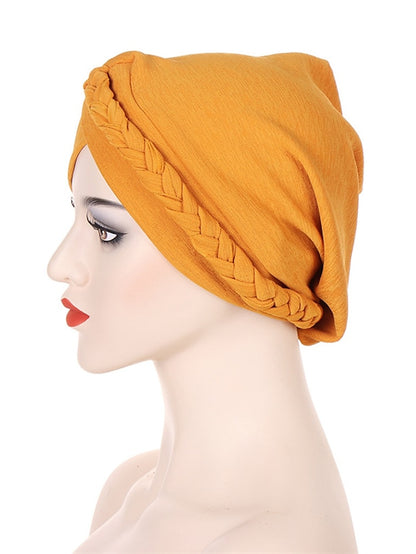 Bonnets Muslim Turban Hijabs Female Hat New Fashion Solid Color Simple Style Women's Cap Hot Two Kinds of Wear Headgear - LuckyFash™