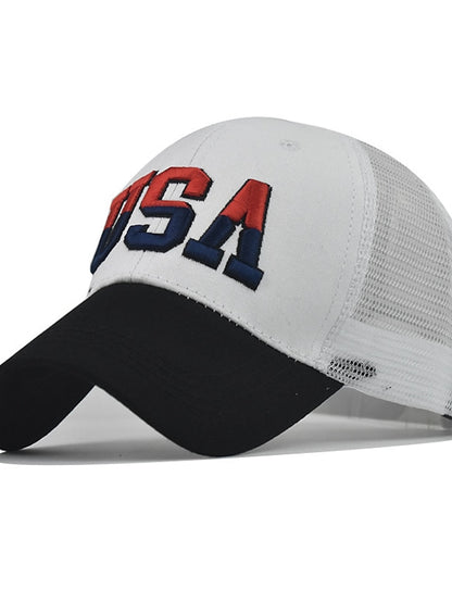 1pcs High Quality American Flag Cotton Baseball Cap For Men Embroidery USA Snapback Hat for Men&Women Fashion Trucker Hat - LuckyFash™