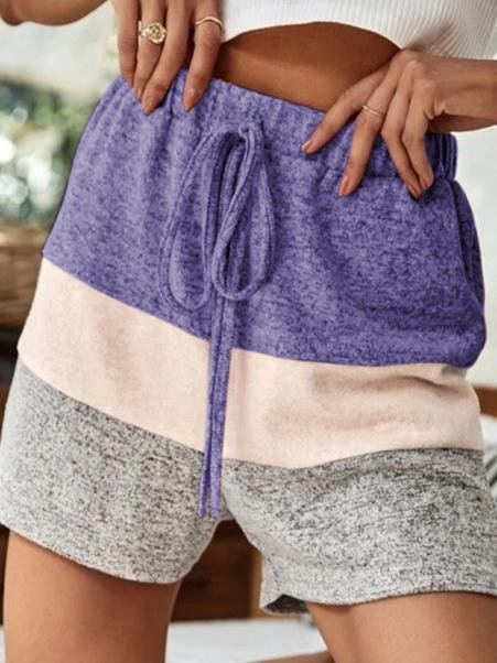 Multicolor Printed Lace Casual Shorts - LuckyFash™