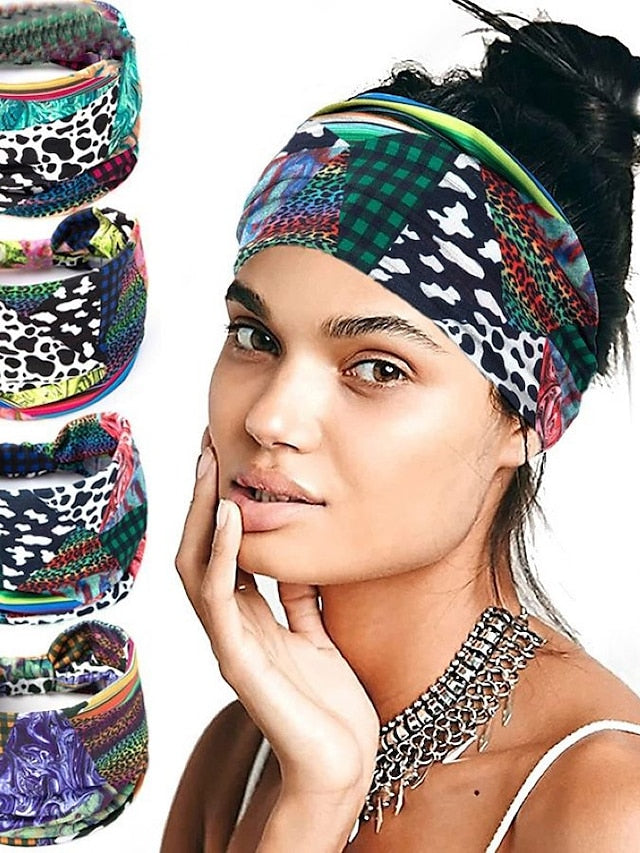 4pcs Women's Headbands Headband For Daily Fabric 1 2 3 - LuckyFash™