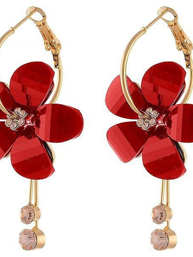 1 Pair Earrings For Women's Daily Festival Acrylic Classic Fashion Petal - LuckyFash™