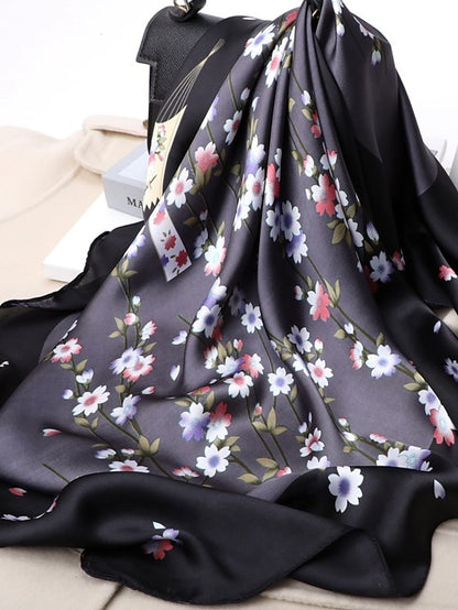 3 Colors New Fashion Square Scarf For Women 70*70cm Neck Hair Tie Band Bag Warp Soft Neckerchief Hijab Headscarf Female Foulard - LuckyFash™