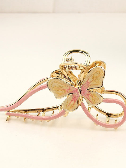 1pc Women's Girls' Hair Claw Metal Butterfly Hair Clips Clamp Nonslip Hair Claw Hair Accessories for Women Girls for Thinner Thick Hair Styling Fashion Hair Supplies - LuckyFash™