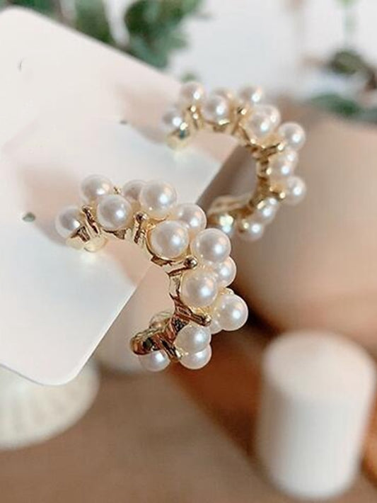 1 Pair Stud Earrings For Women's Daily Festival Imitation Pearl Alloy Classic Fashion - LuckyFash™