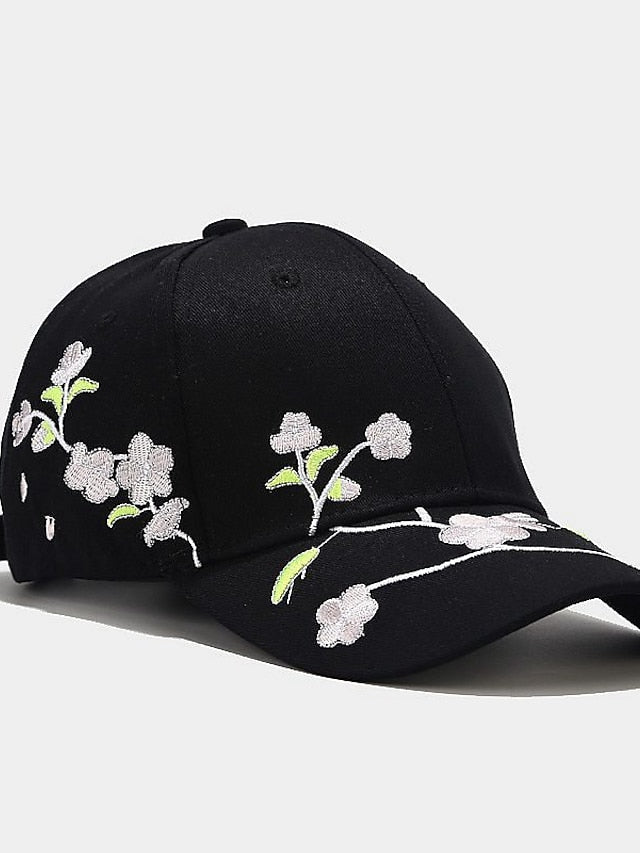 1pcs New High Quality Unisex Cotton Outdoor Baseball Cap Plum Embroidery Snapback Fashion Sports Hats For Men & Women Cap - LuckyFash™