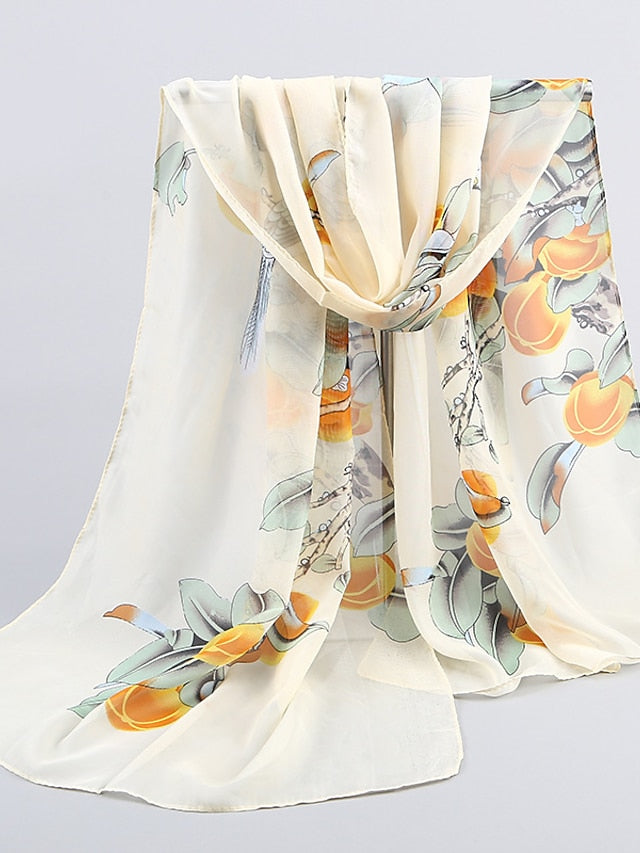 9 Colors Chiffon Print Women Scarves Shawl Soft Beach Towel Scarf Wraps Summer Light Scarf for Women - LuckyFash™