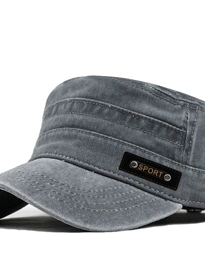 Four Seasons Casual Washed Cotton Flat Top Hat Unique Design Vintage Adjustable Fisher Caps Men Women Cap for Women - LuckyFash™