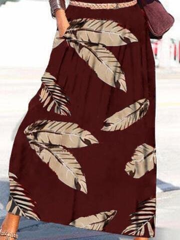 Off-shoulder Printed Maxi Dress - LuckyFash™
