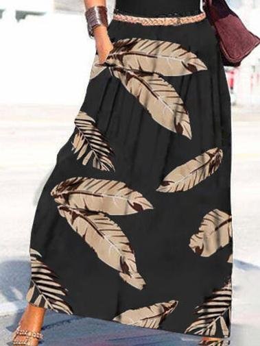 Off-shoulder Printed Maxi Dress - LuckyFash™