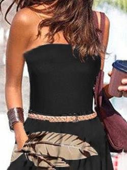 Off-shoulder Printed Maxi Dress - LuckyFash™