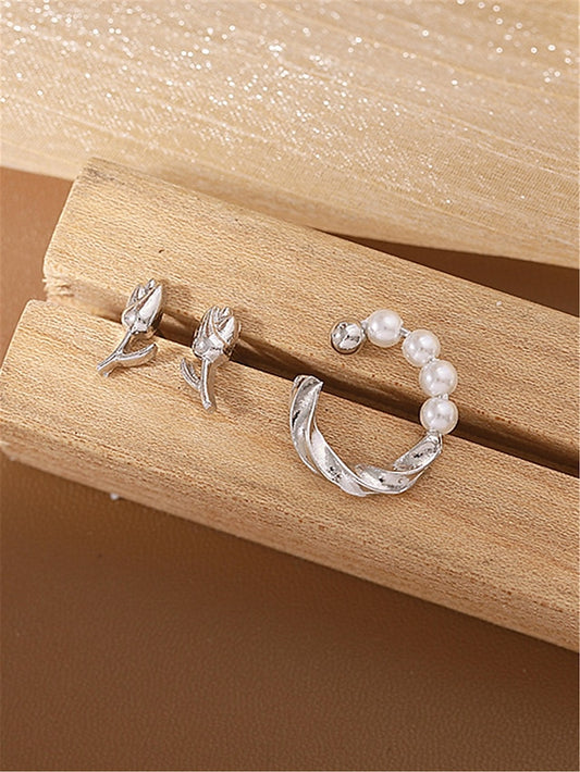 3pcs Earrings Set For Women's Party Evening Daily Festival Plastic Alloy - LuckyFash™